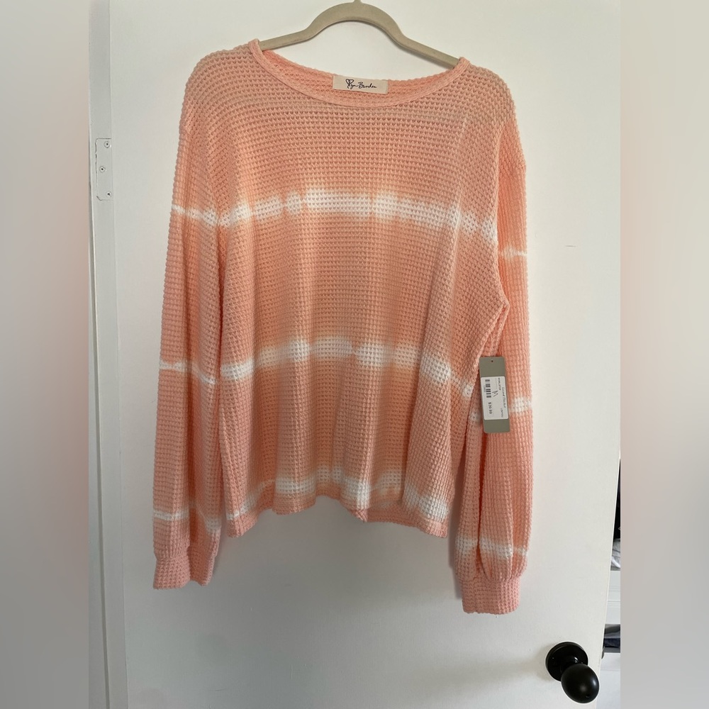 Waffle knit top